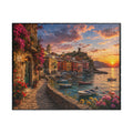 Sunset Harbor Coastal Puzzle — Scenic Italian Village 520/1014-Piece Jigsaw