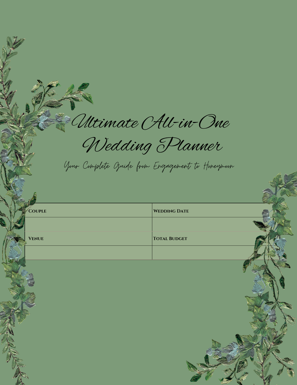 WEDDING PLANNER with everything you might need