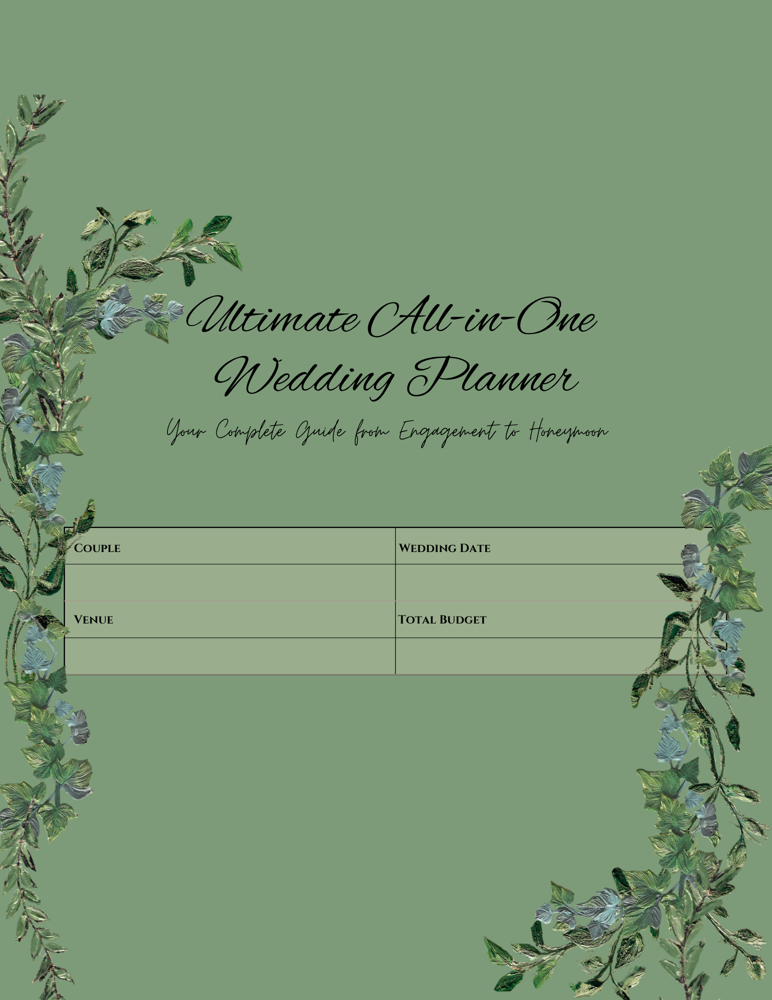 WEDDING PLANNER with everything you might need