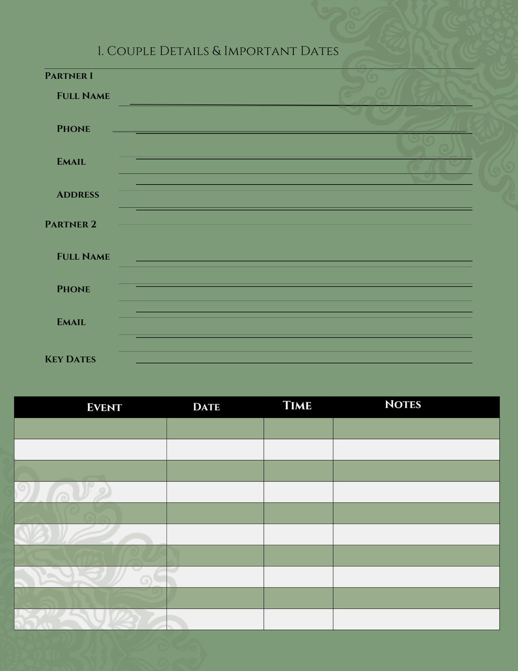 WEDDING PLANNER with everything you might need