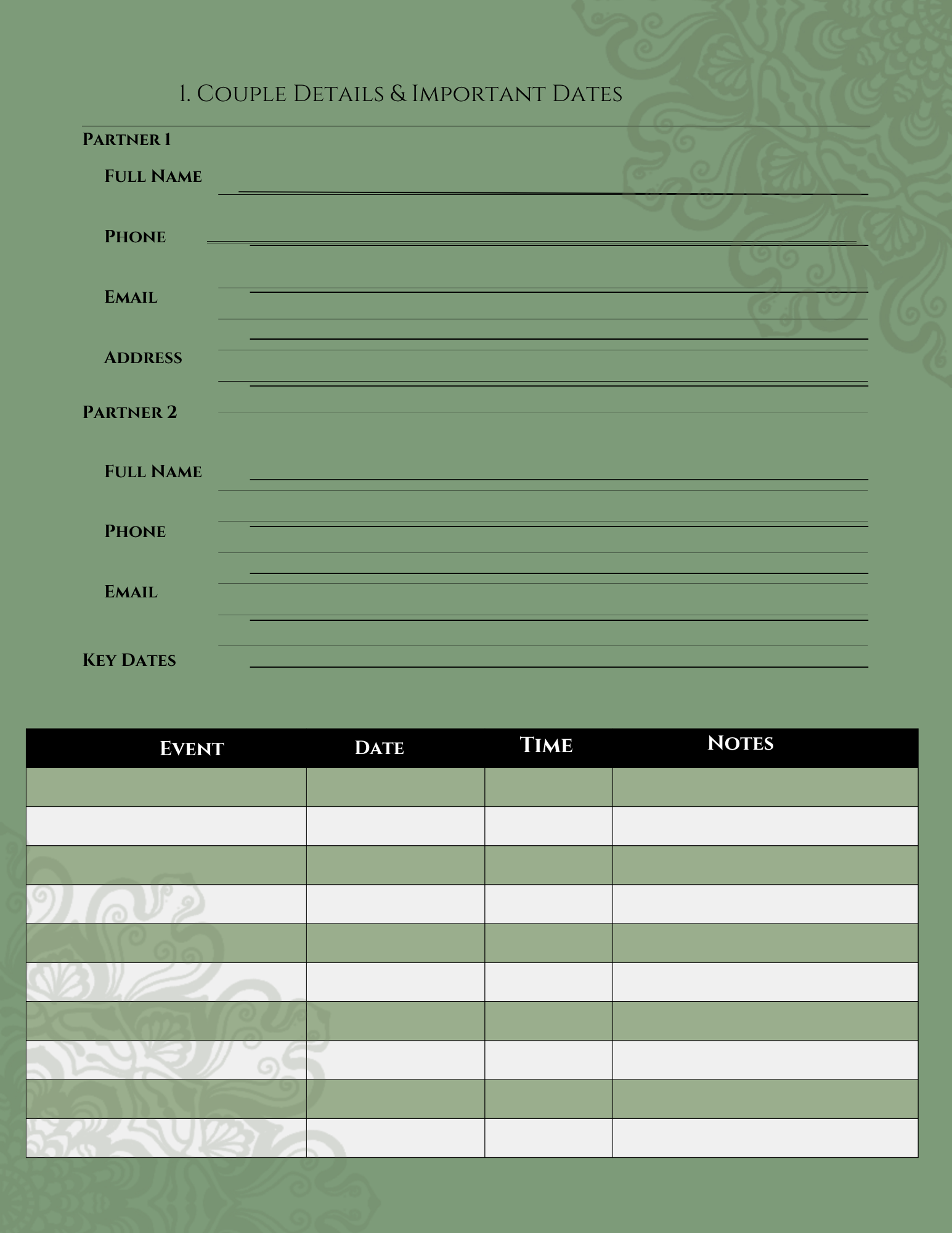 WEDDING PLANNER with everything you might need