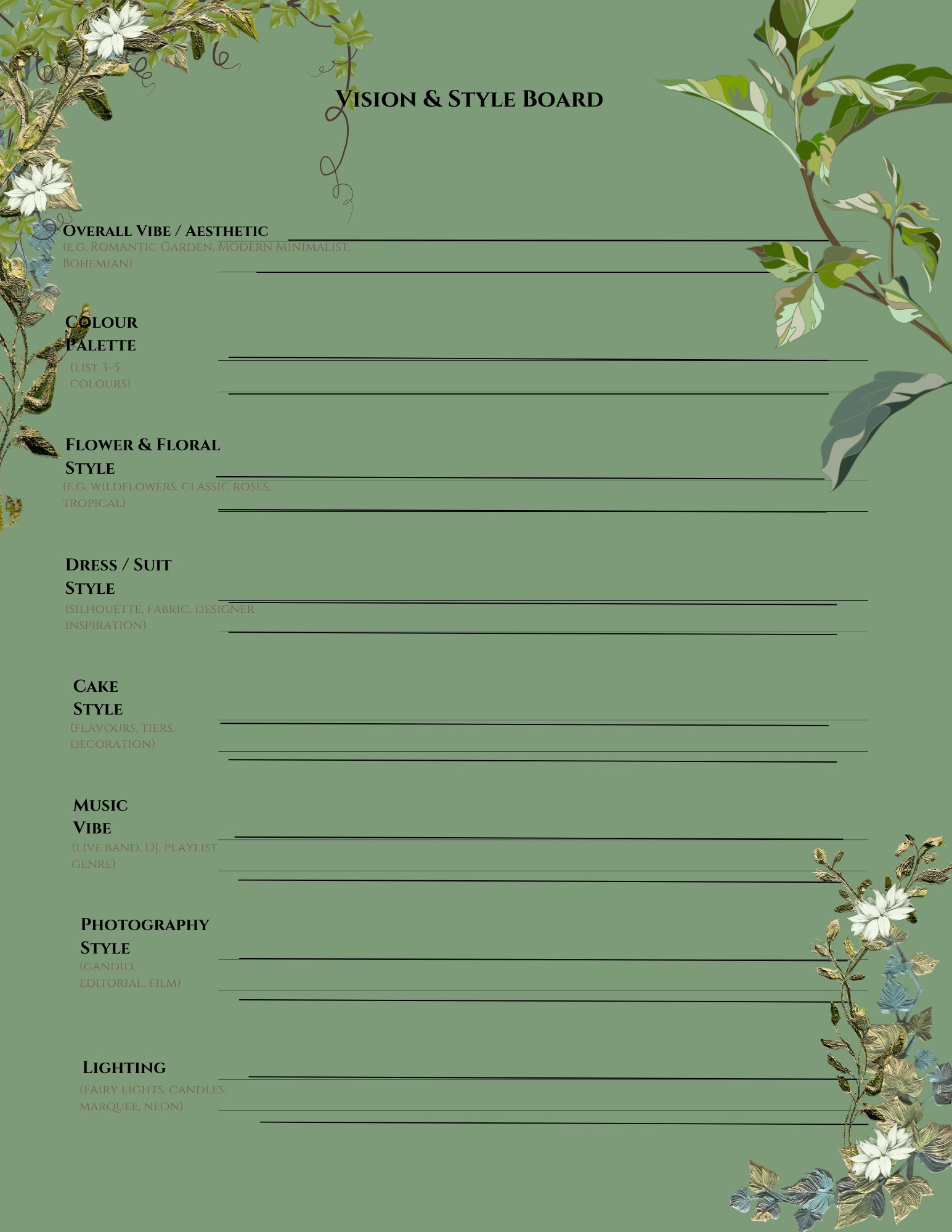 WEDDING PLANNER with everything you might need