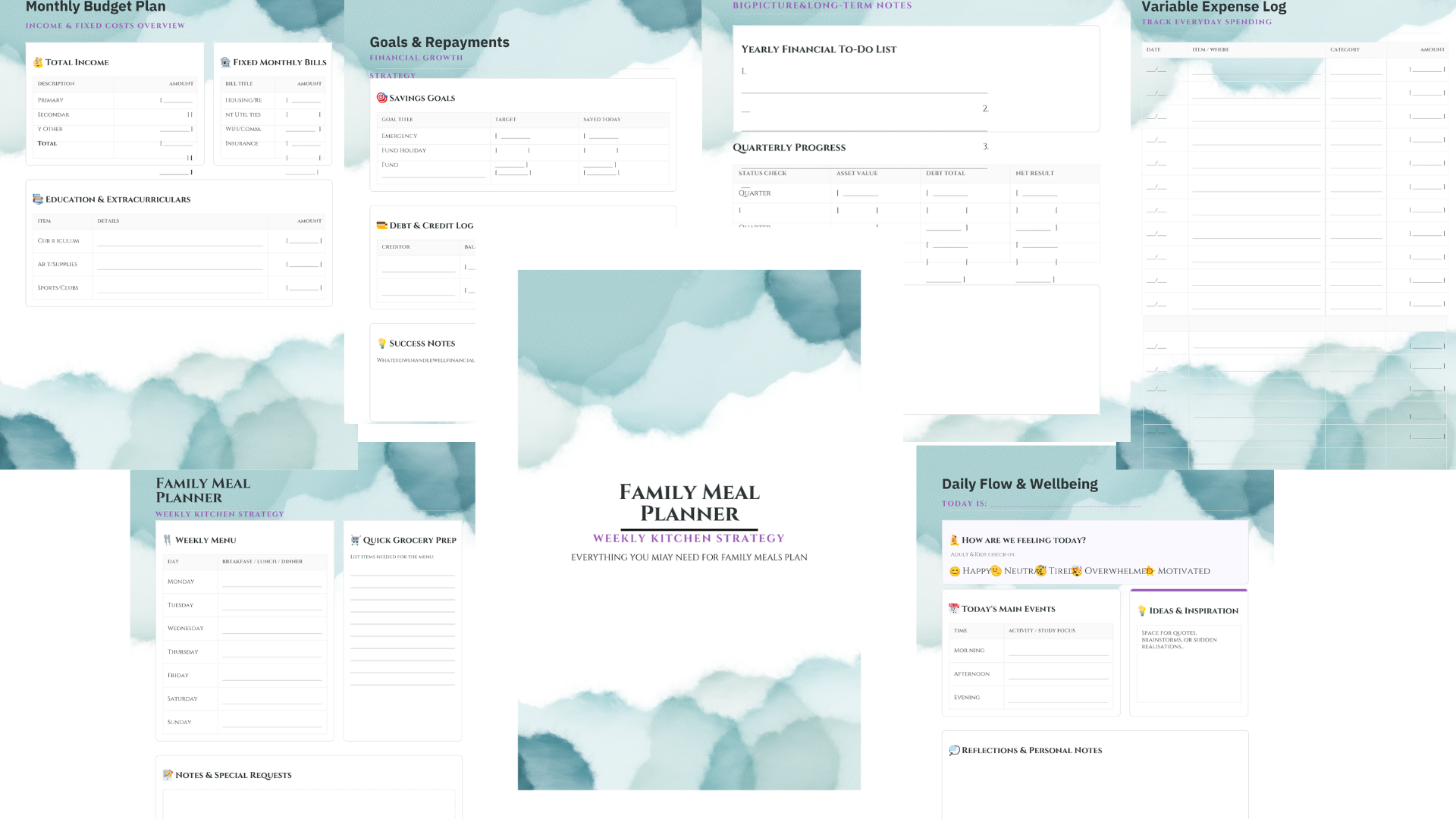 budget friendly family meal planner
